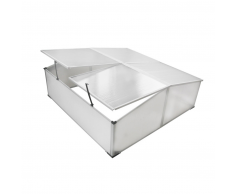vidaXL Mini serra-orto balcone e terrazzo, policarbonato,4 aperture