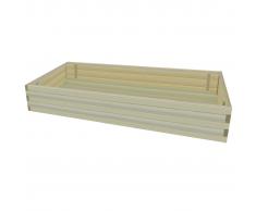vidaXL Fioriera da Giardino Letto Vegetale in Pino Impregnato 150 cm
