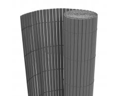 vidaXL Recinzione da Giardino a Doppio Lato 195x500 cm Grigia