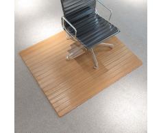 vidaXL Tappetino Sedia/Protezione Pavimento Bambù Naturale 110x130 cm