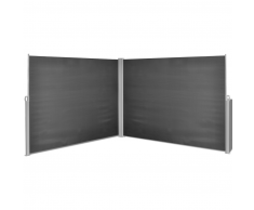 vidaXL Tenda da sole laterale retrattile 180x600 cm nera