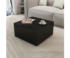 vidaXL Tavolino Caffè Brillante Nero