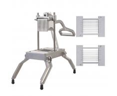 vidaXL Affettatrice Verdure in Acciaio Inox e Alluminio Fuso 9,5/4,7mm