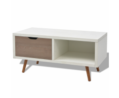 vidaXL Mobile Porta TV 90x35x43 cm Bianco