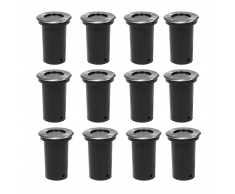 vidaXL Set di faretti ad incasso carrabili 12 pezzi giardino