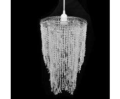 vidaXL Lampadario da Soffitto con Paralume Cristallo 26,5 x 50 cm