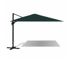 vidaXL Ombrellone Cantilever in alluminio verde 3 x 4 m