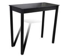 vidaXL Tavolino bar tavolo da pranzo nero 115 x 55 107 cm