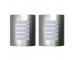 vidaXL Appliquè moderni in acciaio inox per esterni ed interni, 2
