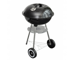 vidaXL Barbecue a legna e carbone Georgia, barbeque rotondo
