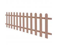 vidaXL Recinzione da Giardino in WPC 200x60 cm Marrone