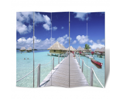 vidaXL Parete divisoria privacy divisorio 200 x 180 spiaggia