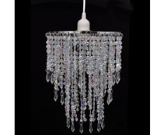vidaXL Lampadario di cristallo pendente 22,5 x 30,5 cm