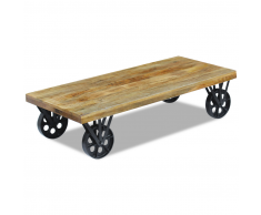 vidaXL Tavolino da Caffè in Legno di Mango 120x60x30 cm