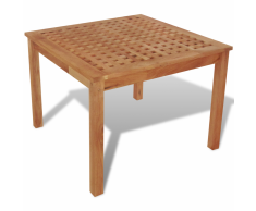 vidaXL Tavolinetto da Salotto Legno Massello di Noce 60x60x45 cm