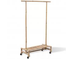 vidaXL Supporto appendiabiti in legno di bambù
