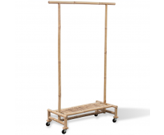 vidaXL Supporto appendiabiti in legno di bambù