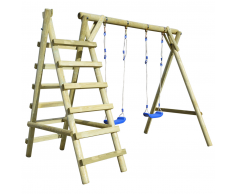 vidaXL Altalena da Giardino con Scalette 268x154x210 cm Legno di Pino