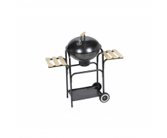 vidaXL Barbecue a legna e carbone Michigan XL, barbeque rotondo