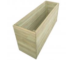 vidaXL Fioriera da Giardino in Legno di Pino Impregnato 150x50x77 cm