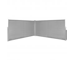 vidaXL Tenda da sole laterale retrattile 160x600 cm grigia