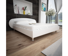 vidaXL Letto 180 x 200 cm in Pelle Artificiale Bianca