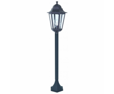 SMARTWARES Lampione da Giardino 60 W Nero 125 cm CLAS5000.037