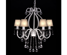 vidaXL Lampadario vetro 2300 cristalli, 6 luci, a sospensione