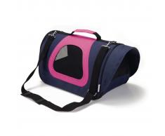 Beeztees Borsa da Viaggio Tarvico per Cani in Nylon 42x21x30 cm 715283 Blu