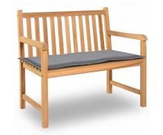 vidaXL Cuscino per Panca da Giardino Grigio 100x50x3 cm