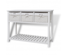 vidaXL Credenza Abilene Bianco
