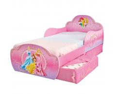 Disney Lettino per Bambini con Cassetti Princess 142x59x77 cm Deluxe WORL660016