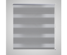 vidaXL Tenda a rullo oscurante zebra 100x175 grigia