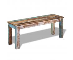 vidaXL Panca in Legno Massiccio di Recupero 110x35x45 cm