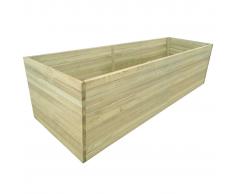 vidaXL Fioriera da Giardino in Legno Pino Impregnato 200x100x77 cm