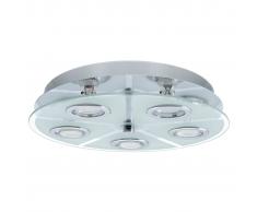 Plafoniere Rotonde Led : Plafoniere rotonde color argento da acquistare online su livingo