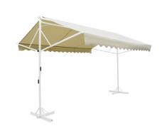 vidaXL Tenda da Sole a Gazebo 4x3 m Crema