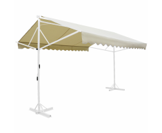 vidaXL Tenda da Sole a Gazebo 4x3 m Crema