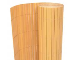 vidaXL Recinzione da Giardino a Doppio Lato 150x500 cm Gialla