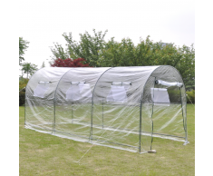vidaXL Serra Esterna con Ampia Cabina Portatile per Piante da Giardino