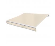 vidaXL Tenda da Sole Pieghevole 300 cm Crema