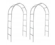 vidaXL 2x arco da giardino per piante rampicanti