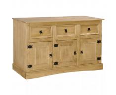 vidaXL Credenza in Legno di Pino Messicano Corona Range 132x43x78 cm