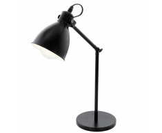 EGLO Lampada da Tavolo PRIDDY Nera e Bianca 49469