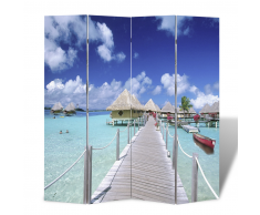 vidaXL Parete divisoria privacy divisorio 160 x 180 spiaggia