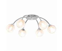 vidaXL Lampadario da Soffitto con 6 Lampadine LED G9 240 W