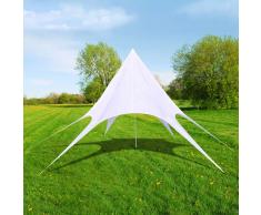 vidaXL Gazebo padiglione tenda da giardino a stella esagonale 14m