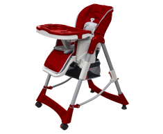 vidaXL Seggiolone deluxe rosso bordò altezza regolabile