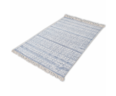 vidaXL Tappeto di Cotone 180x270 cm Blu