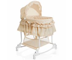 Little World 2-in-1 Culla a Dondolo 85x70x110 cm Beige LWFU002-BG